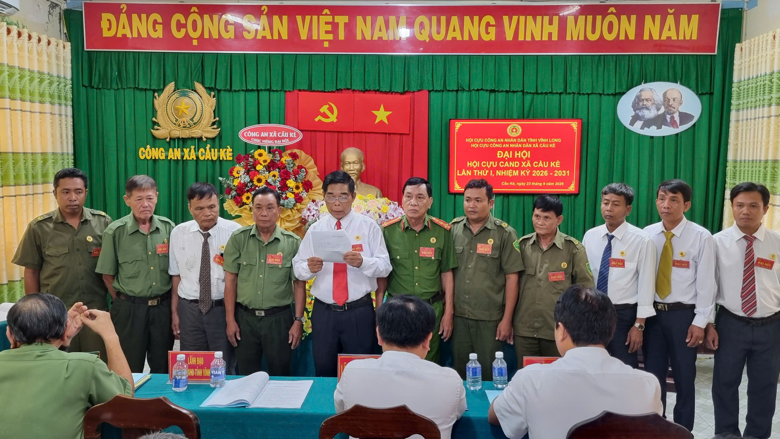 Hội Cựu Công an nhân dân xã Cầu Kè tổ chức Đại hội lần thứ I, nhiệm kỳ 2026 - 2031